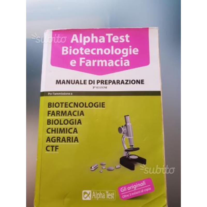 Alpha test Biotecnologie e Farmacia